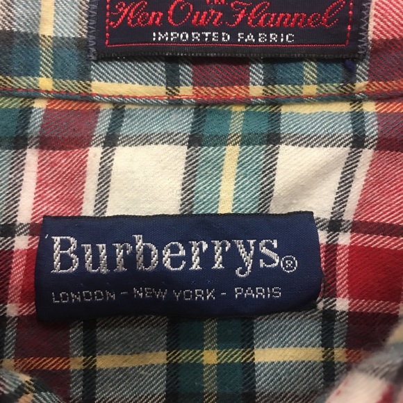 EUC Burberrys plaid flannel shirt - Picture 2 of 5